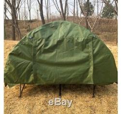 Single 1 Man One Person Cot Raised Off Ground Camping Tent Waterproof Shelter