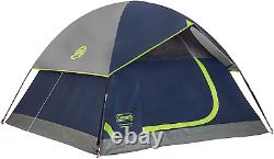 Sundome Camping Tent, 2/3/4/6 Person Dome Tent with Snag-Free Poles for Easy Set