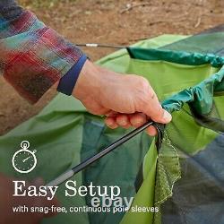 Sundome Camping Tent, 3 Person Dome Tent with Snag-Free Poles for Easy Setup