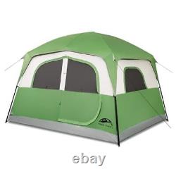 Tent 6 Person Tents for Camping, Waterproof Easy Setup Camping Tent with Green