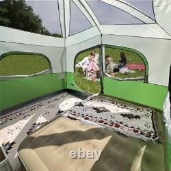 Tent 6 Person Tents for Camping, Waterproof Easy Setup Camping Tent with Green