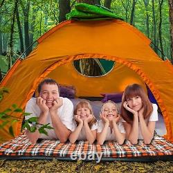 Thermal Double Sleeping Bag Waterproof Warm Envelope Cotton Flannel Camping Tent