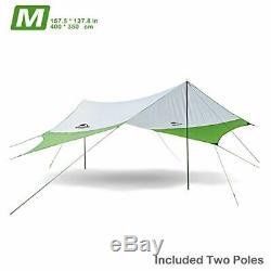 Topnaca Lightweight Camping Tarp Shelter Beach Tent Sun Shade Awning Canopy with