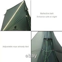 Trekking Pole Poleless Tent Bike Bicycle Backpacking Camping Light 1 Man Person