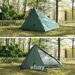 Trekking Pole Poleless Tent Bike Bicycle Backpacking Camping Light 1 Man Person