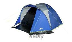 Trespass 6 Man 1 Room Darkened Room Tent Dome Double Layer Camping Hiking