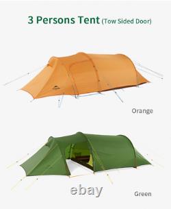 Tunnel Tent Outdoor 2-3 Person Camp Tent 20D Silicone/210T Polyester fabric Tent
