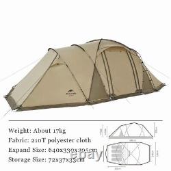 Two Room Four Person Tent Family Car Camping Portable 4 Man Waterproof Awning