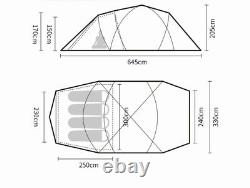 Two Room Four Person Tent Family Car Camping Portable 4 Man Waterproof Awning