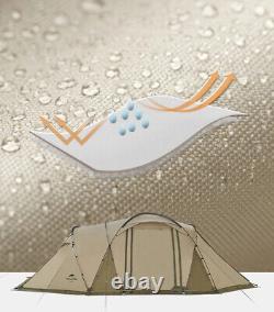 Two Room Four Person Tent Family Car Camping Portable 4 Man Waterproof Awning