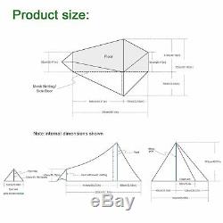 Ultralight 1 Man Tent, Andake Portable Camping Tent Waterproof Silicone Coated