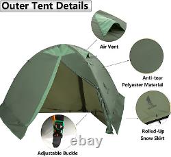 Ultralight 2 Person Tent Rainfly Waterproof 4 Season Tent Flysheet for 2 Man Ten