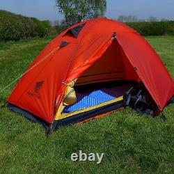Ultralight Camping Tent 1 Man Backpacking Tent 3 Season Just 1.8kgs RED