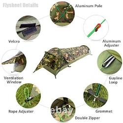 Ultralight Single Person Bivy Tent for Camp Waterproof 1 Man Tent Camouflage