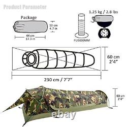 Ultralight Single Person Bivy Tent for Camp Waterproof 1 Man Tent Camouflage