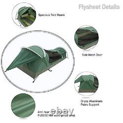 Ultralight Single Person Bivy Tent for Camp Waterproof 1 Man Tent for Green