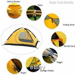 Ultralight Tents 2 Man For Camping Waterproof Double Layer 4 Season Backpacking