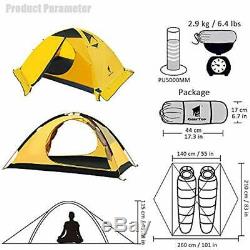 Ultralight Tents 2 Man For Camping Waterproof Double Layer 4 Season Backpacking