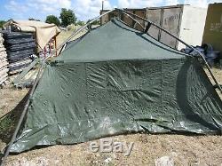 Used 4 Man Crew Tent withFrame, NICE! Cond, US Army Surplus, Hunting Tent Camping
