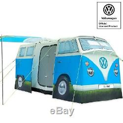 VW Camper Van 4 Man Tent, Official Volkswagen Waterproof Camping Tent, 11 Sc