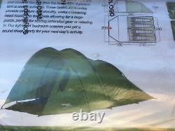 Vango Spey 400+ 4 Man 2 Rooms 2 Windows Tunnel Camping Tent Weatherproof Bnib