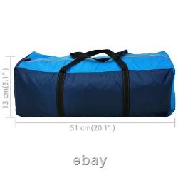 VidaXL Camping Tent 4 Persons Navy Blue/Light Blue