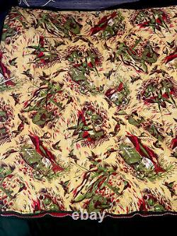 Vintage 1976 Coleman Sleeping Bag Flying Ducks Tent Pattern. 76 X 36