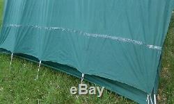 Vintage Diamond Brand Gear 4 person Man Camping Tent with Rainfly Green