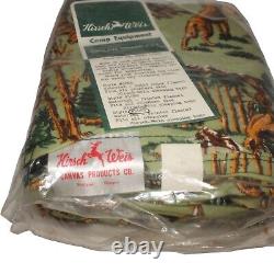 Vintage Rare Hirsch-Weis Hunting Oversize Sleeping Bag Sheet Liner Deer Hunter