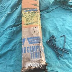 Vintage Wenzel Mountaineer Mountain Tent 2 Man Canvas Camping with Box 5x7 Rare