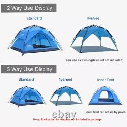 Waterproof Automatic Tent Instant Pop Up Outdoor Camping Hiking 3-4 Person Man