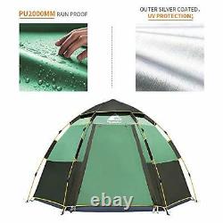 Waterproof Instant Camping Tent 2-3 Person Easy Quick Setup Dome Green