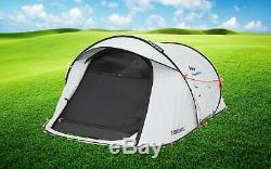 Waterproof Pop Up Camping Tent 2 Seconds Easy II FRESH & BLACK 2 Man
