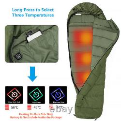 Winter Cold Weather Warm Sleeping Bag Electric Heated Camping Travel Tent Outdoo