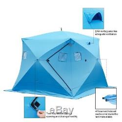 XL Fishing Tent 4 Man Camping Waterproof Portable Ice Shelter Outdoor Gear Bag