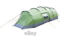 Yellowstone Lunar 6 Man Camping Tent With 2 Side Doors Green